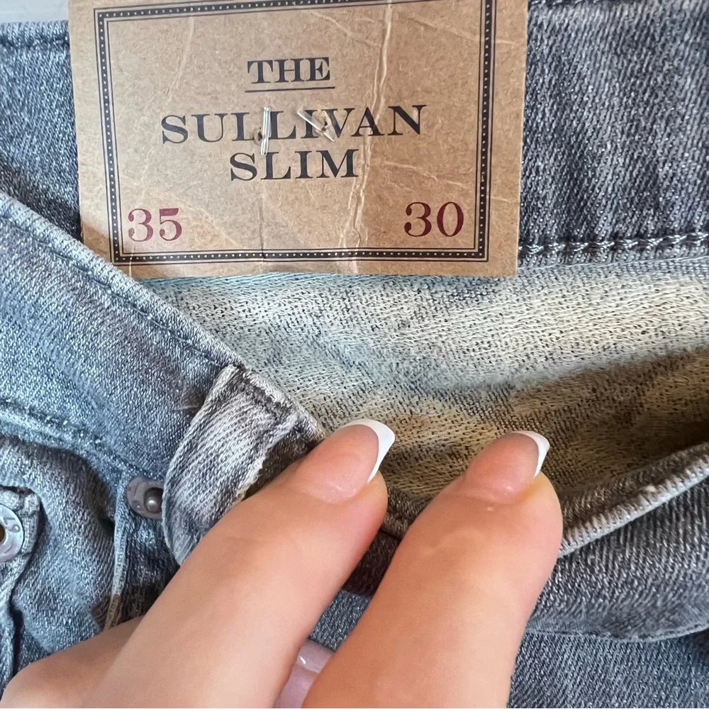 Polo Ralph Lauren Men’s The Sullivan Grey Rope Dyed Slim Jeans Size 35 NWT